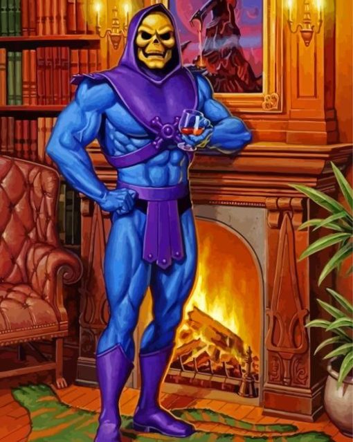 He Man Skeletor paint by number