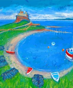 Holy Island Of Lindisfarne Art paint by number