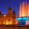 Hull Building And Fountain At Night paint by number