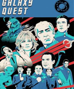 Illustration Galaxy Quest Film paint by number