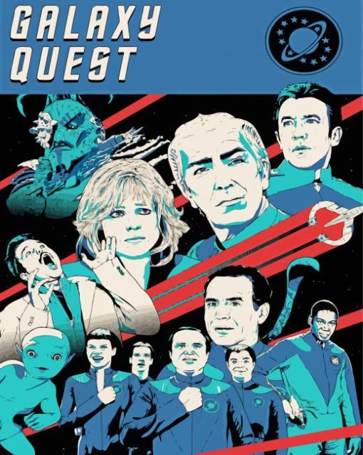 Illustration Galaxy Quest Film paint by number