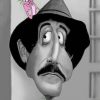 Inspector Clouseau Caricature paint by number