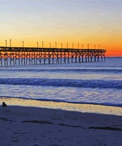 Isle Beach Pier paint by number