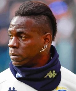 Italian Footballer Mario Balotelli paint by number