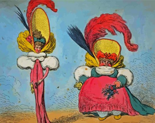 James Gillray Short Bodied paint by number