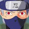 Kakashi Hatake Red Eyes paint by number