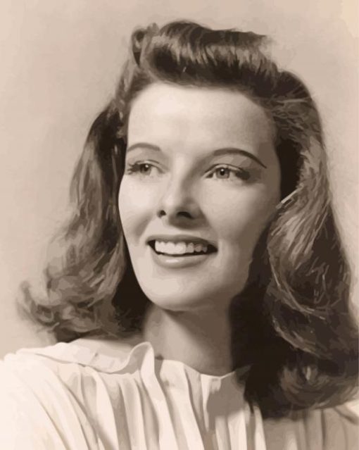 Katharine Hepburn paint by number