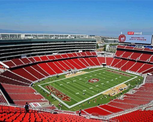 Levi Stadium paint by number