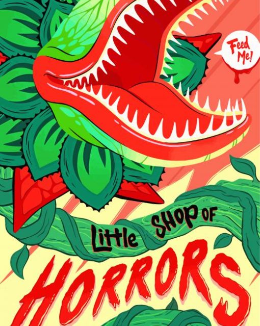 Little Shop Of Horrors Poster paint by number