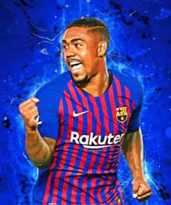 Malcom Footballer Art paint by number