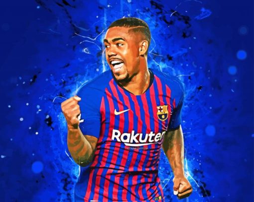 Malcom Footballer Art paint by number