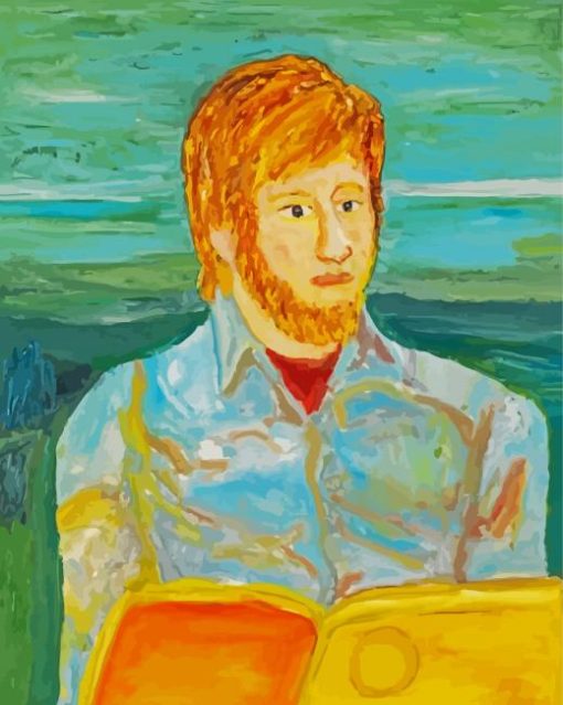 Man Reading Beauford Delaney paint by number