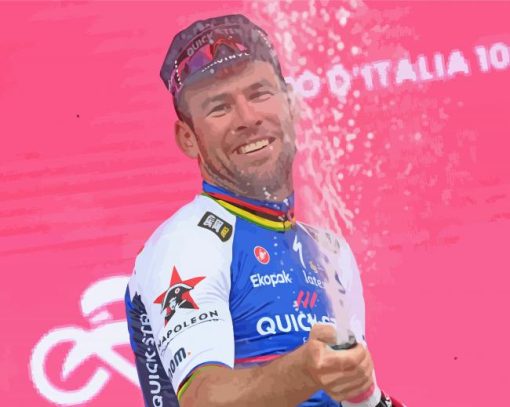 Mark Cavendish Celebration paint by number