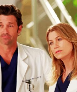 Meredith Grey And Derek Shepherd paint by number