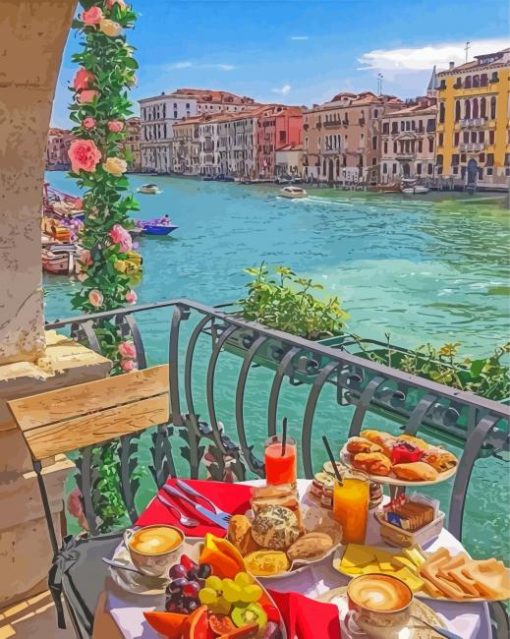 Morning In Venice Italy paint by number