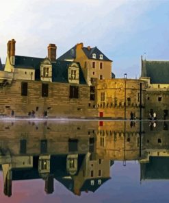 Nantes Chateau Des Ducs De Bretagne Refletion paint by number