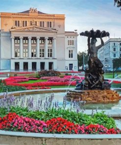 National Academic Bolshoi Opera And Ballet Theatre Minsk Paint by number