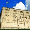 Norfolk Uk Norwich Castle paint by number