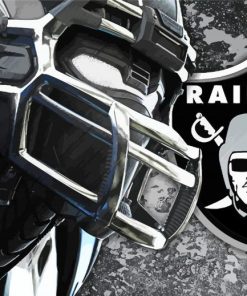 Oakland Raiders Art Illustration paint by number