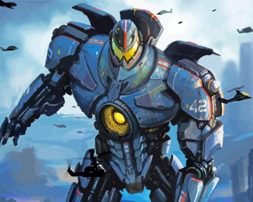 Pacific Rim Jaeger paint by number