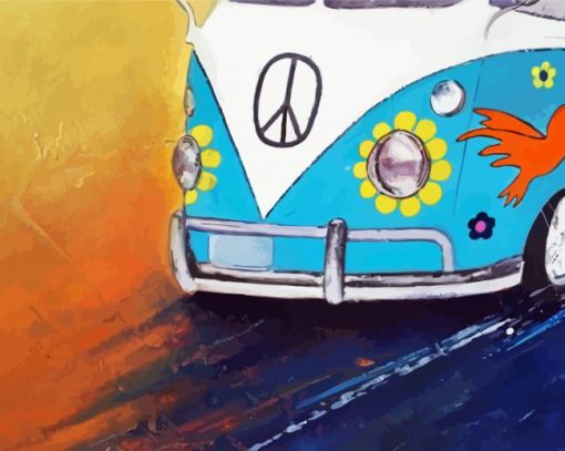 Peace Van Art paint by number