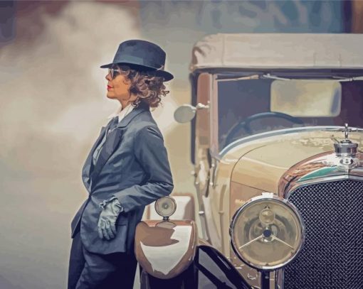 Peaky Blinders Polly Gray paint by number