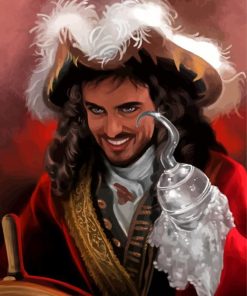 Peter Pan Captain Hook paint by number