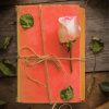 Pink Rose On Old Book paint by number