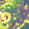 Pokemon Species Chikorita paint by number