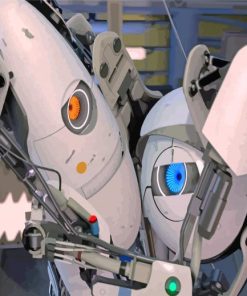 Portal 2 Robots paint by number