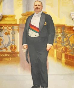 Portrait Of King Carlos I Of Portugal By Malhoa Paint by number