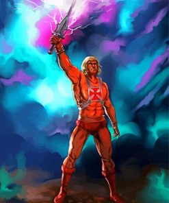 Powerful He Man paint by number