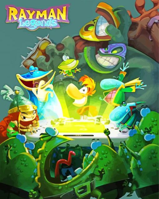 Rayman Legends Video Game Paint by number