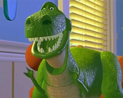 Rex Toy Story Cartoon paint by number