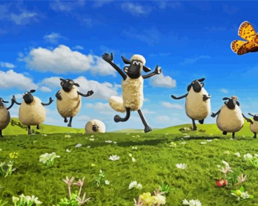 Shaun The Sheep Movie paint by number