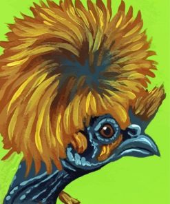 Silkie Chichen Illustration paint by number