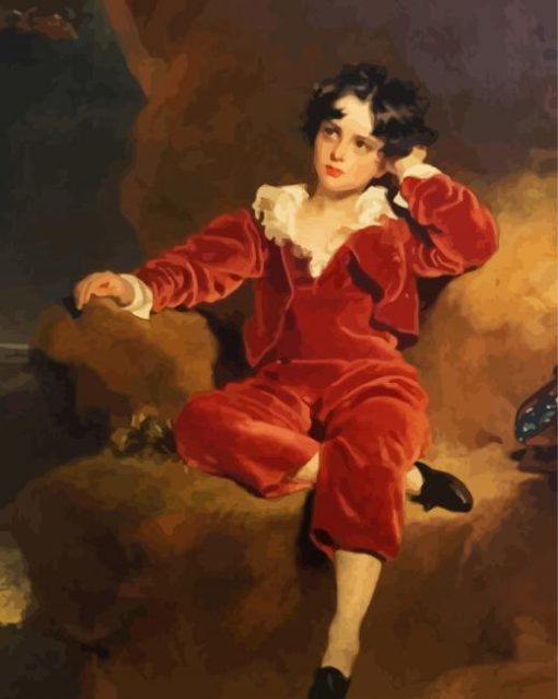 Sir Thomas Lawrence The Red Boy paint by number