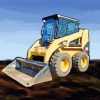 Skid Loader Art paint by number