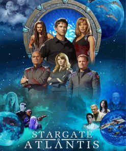 Stargate Atlantis Serie Poster paint by number