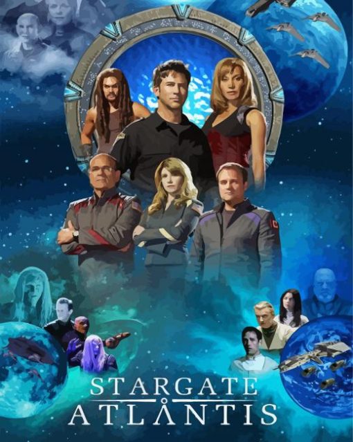 Stargate Atlantis Serie Poster paint by number