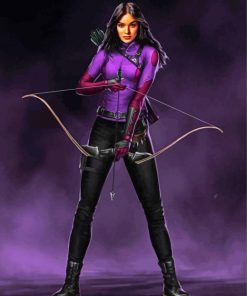 Superhero Kate Bishop paint by number