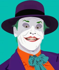 The Joker Jack Nicholson paint by number