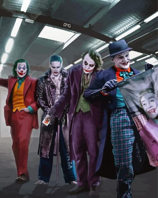 The Jokers Characters paint by number