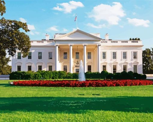 The White House paint by number