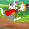 The White Rabbit Alice In Wonderland Animation paint by number