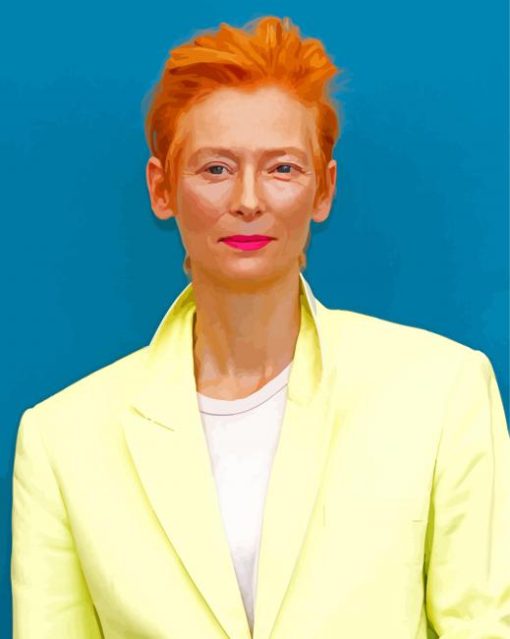 Tilda Swinton Actress paint by number