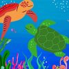 Turtle Scenery paint by number