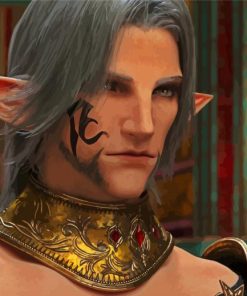 Urianger Final Fantasy paint by number