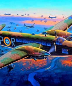 Vickers Wellington Bomber paint by number