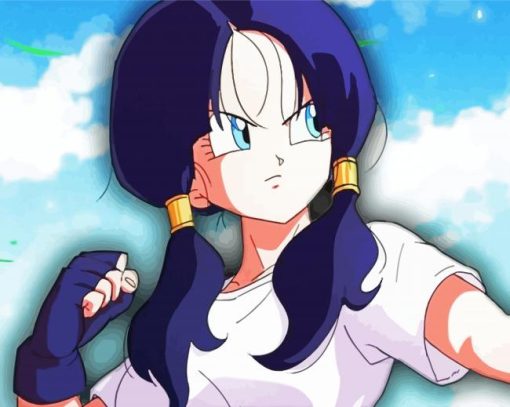 Videl Dragon Ball paint by number